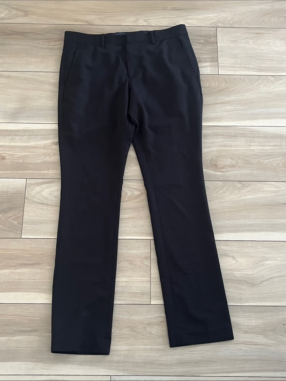 Egara Black Men's Dress Pants - Extreme Slim Fit Stretch